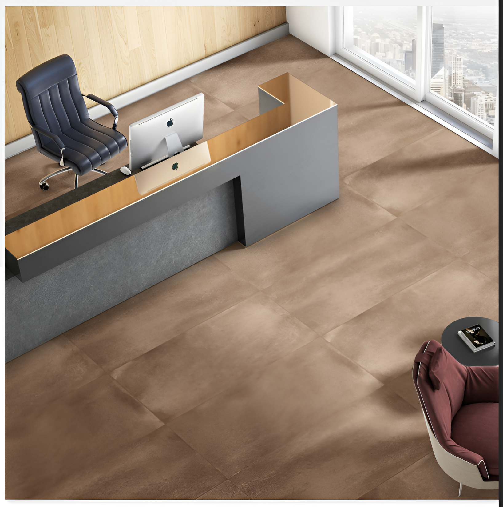 Boutique retail with polished porcelain floor